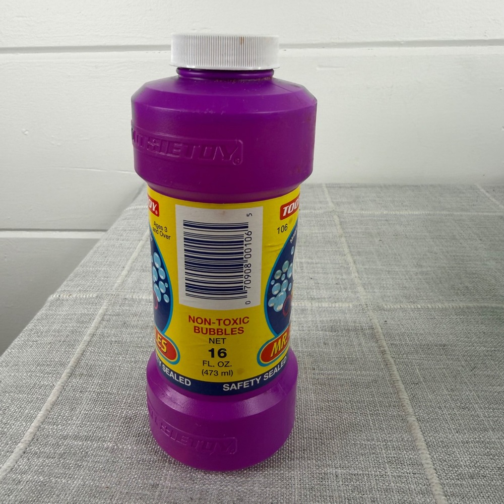 Tootsie Toy Mr Bubbles 16 Fl Oz Purple Jar with Magic Wand New *READ* - Picture 5 of 8